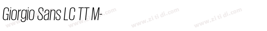 Giorgio Sans LC TT M字体转换